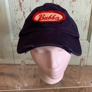 Bubba Hat from the movie Forest Gump Navy Blue Ball Cap with adjustable strap.